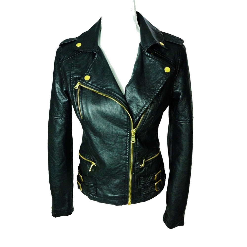Women’s Charlotte Russe Faux Leather Jacket Small